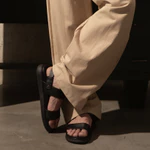 [Bản Hack Chiều Cao] Keegan HanGil (한길) – Sandal Da Bò Unisex 2 Quai Chéo Phong Cách Hàn Quốc | Đi Học Đi Làm Hằng Ngày — ảnh 5