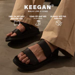[Bản Hack Chiều Cao] Keegan HanGil (한길) – Sandal Da Bò Unisex 2 Quai Chéo Phong Cách Hàn Quốc | Đi Học Đi Làm Hằng Ngày — ảnh 4