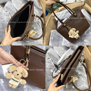 CHIO2ND - Tặng Charm - Túi bigsize 33cm Nâu Vintage Tote