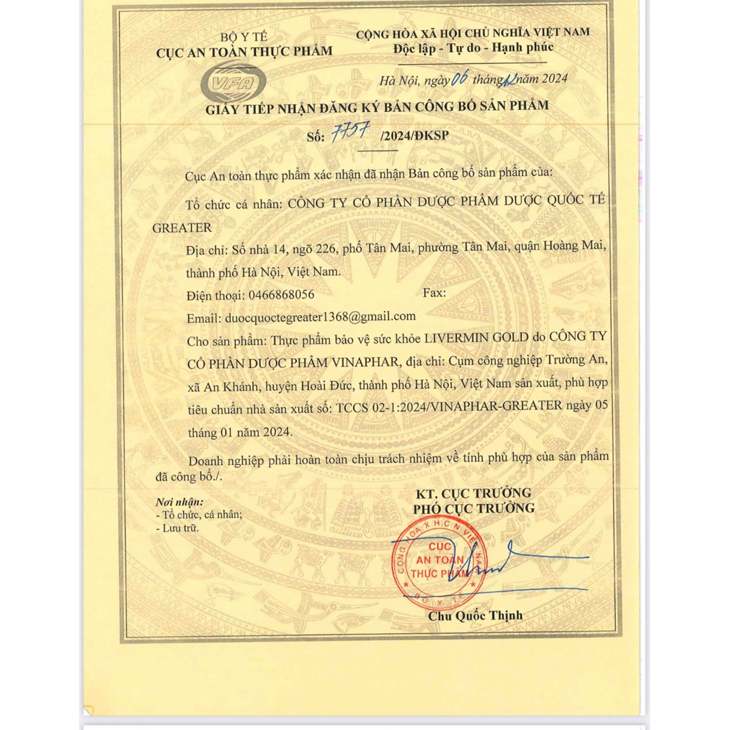 Giải Độc Gan Livermin Gold lọ 60 viên