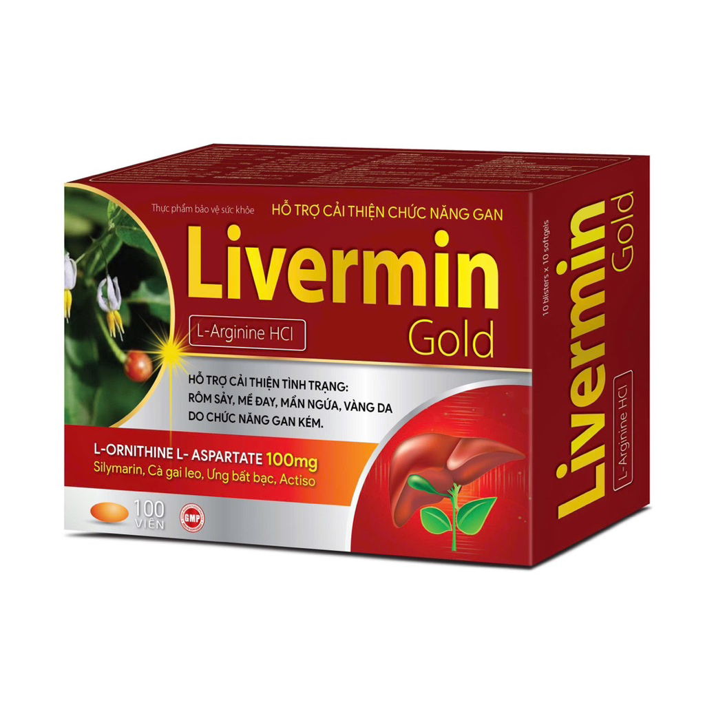 Giải Độc Gan Livermin Gold hộp 60 viên