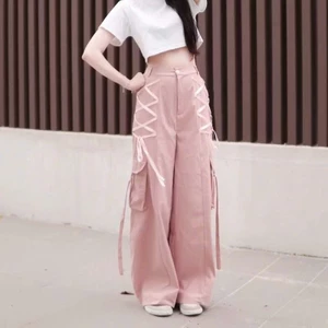 QUẦN NỮ ỐNG RỘNG,TÚI HỘP CÓ NẮP CHẤT THO HÀN L1.KIỂU DÁNG HIPHOP SÀNH ĐIỆU