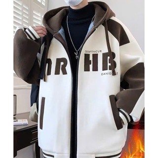 ÁO KHOÁC NỈ NAM PHỐI NÓN LOGO THÊU PHONG CÁCH,THỜI TRANG,ĐƯỜNG MAY TỈ MỈ,NÓN TO,CHẤT LIỆU VẢI DÀY DẶN