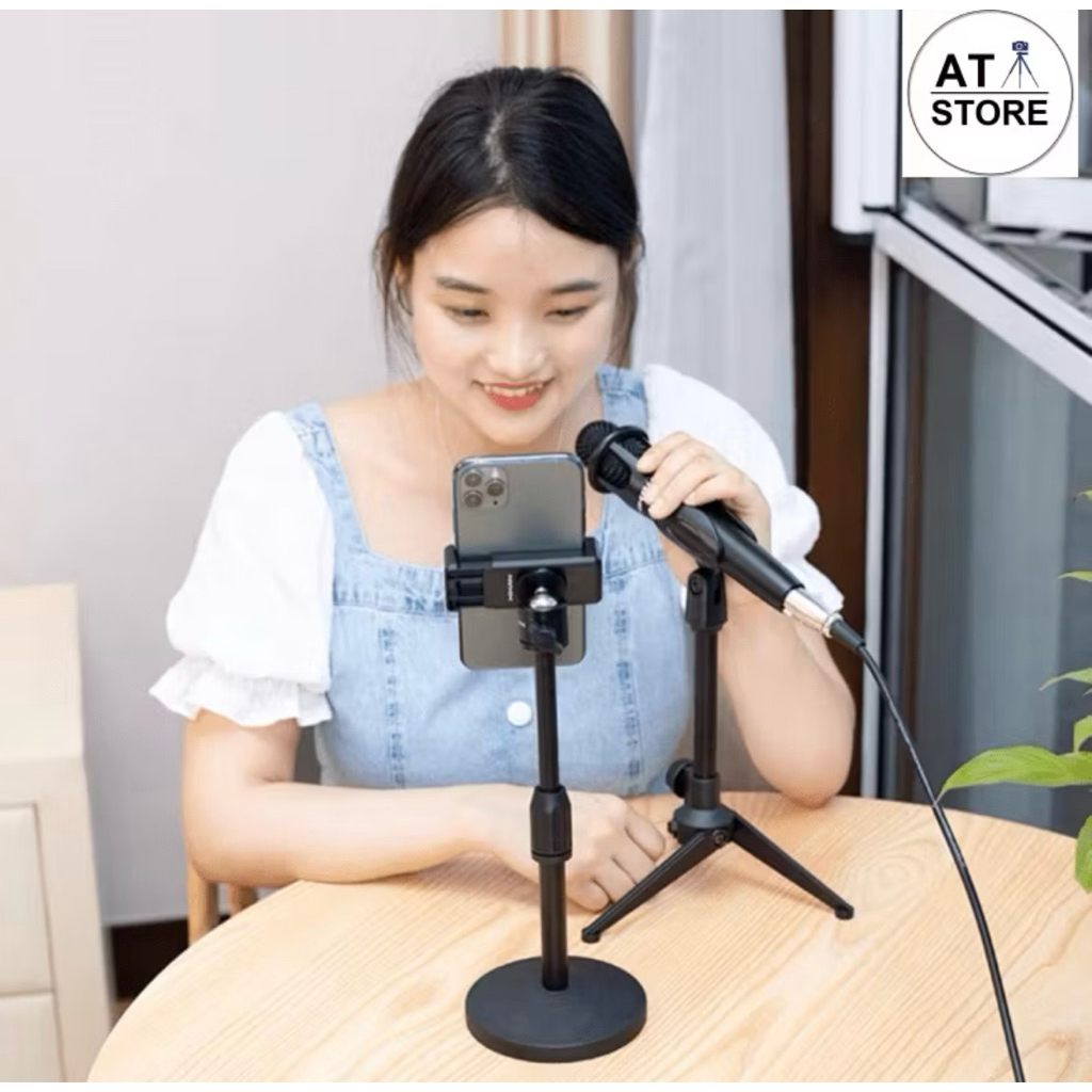 Chân để mic để bàn, giá đỡ micro 3 chân | Shopee Việt Nam