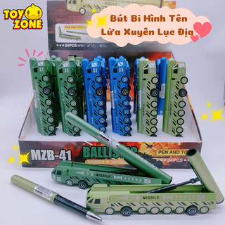 Bút Bi Hình Tên Lửa Thiết Kế Mới Lạ Ngòi Viết 0.5mm Mực Đen, Dùng Trong Ghi Chép, Học Tập - Đồ Dùng Văn Phòng Phẩm