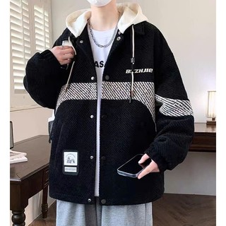 ( BIG SIZE) ÁO KHOÁC NAM CHẤT VẢI NHUNG NÚT BẤM CÓ NÓN CHỐNG  NẮNG HOTTREND MỚI NHẤT HỢP THỜI TRANG