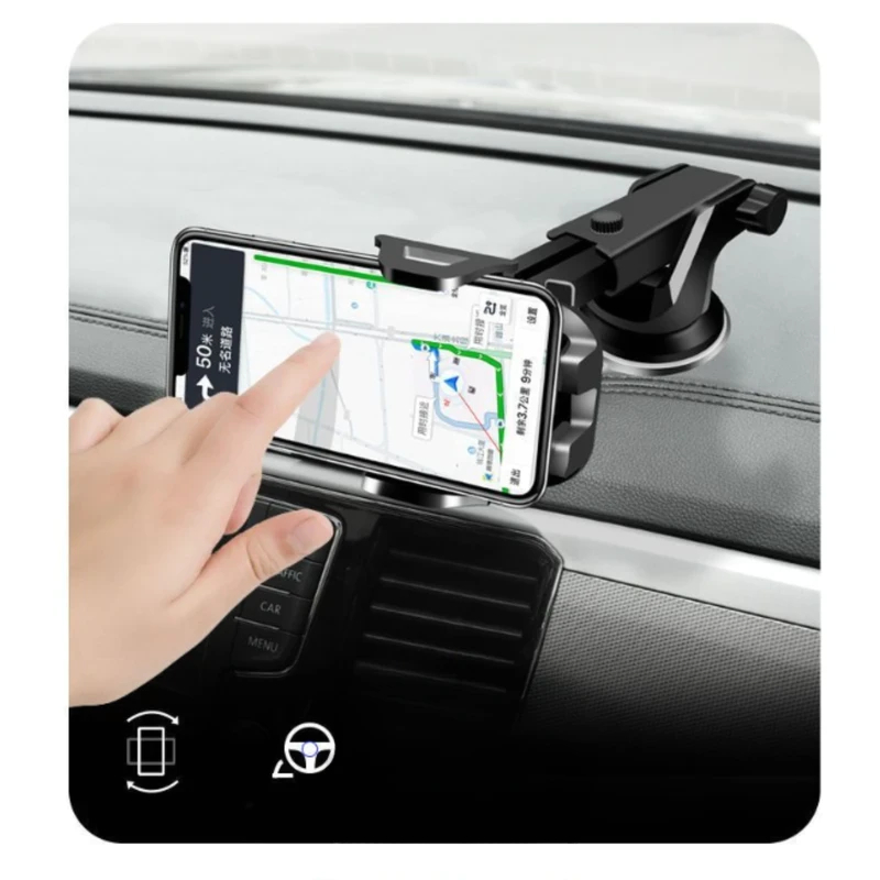 Giá Đỡ Điện Thoại Để Taplo Có Đế Hít Kính Cao Cấp, Kẹp Điện Thoại Trên Ô Tô Quay 360 Độ Phù Hợp Nhiều Dòng Xe Hơi - Hàng