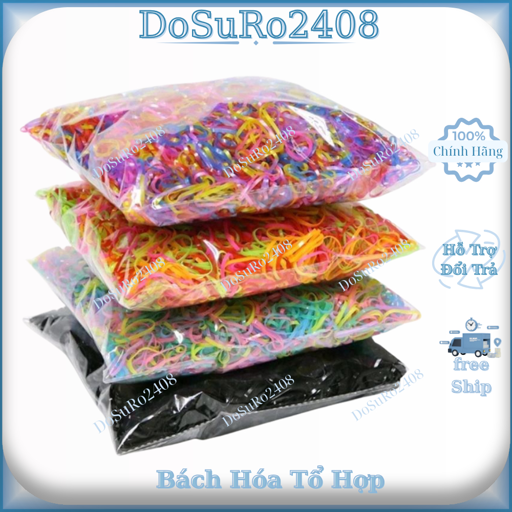 Thun cột tóc đen và nhiều màu siêu dai (tầm 100g)