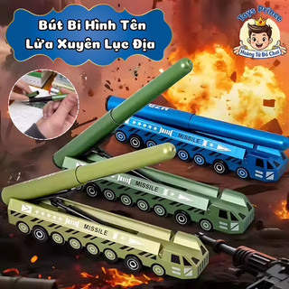 Bút Bi Mô Hình Tên Lửa, Ngòi 0.5mm Mực Đen, Viết Đẹp Dùng Trong Ghi Chép - Đồ Dùng Học Tập, Văn Phòng Phẩm