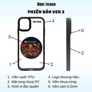 Ốp lưng điện thoại Han icase chống sốc, ố vàng cho iPhone 14Pro/ 14Promax BST Hoa