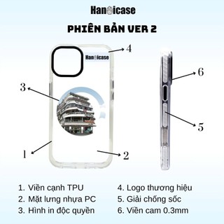 Ốp lưng điện thoại Han icase chống sốc, ố vàng cho iPhone 14Pro/ 14Promax BST Hoa