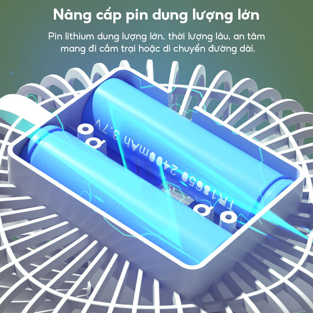 USB Quạt Bàn - Quạt Kẹp, Treo, Đứng, USB Pin - Quạt Di Động, Thoáng Mát Phòng Ngủ, Phòng Học (USB 5V)