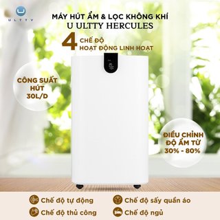 Máy Hút Ẩm & Lọc Không Khí ULTTY LUK016, HERCULES Giải Pháp Cho Những Ngày Nồm Ẩm, Khử Khuẩn Nấm Mốc
