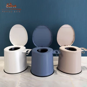 STON Bồn Cầu Di Động Đa Năng Bô Cho Người Nhựa Già Có Nắp Đậy Ghế Bô Cho Bà Bầu Trẻ Em Nhà Vệ Sinh