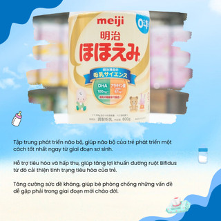 Sữa Meiji Nhập Khẩu Infant Formula Cho Trẻ Từ 0 - 12 Tháng & Growing Up Formula Cho Trẻ Từ 1 - 3 Tuổi 800g