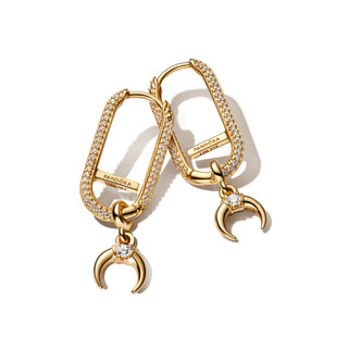 Charm Treo Pandora Mạ Vàng 14K Mắt Trăng Lưỡi Liềm