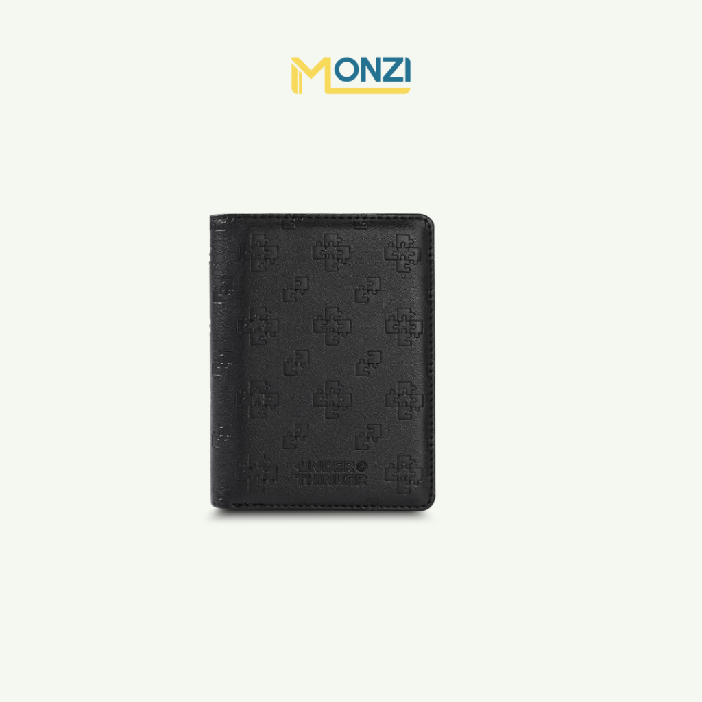 Ví Da PU Nam Monogram Vertical Dập Chìm Cao Cấp Chính Hãng | MONZI