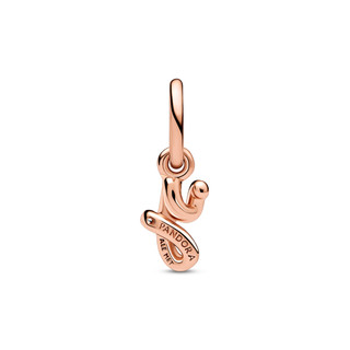 Charm Pandora Moments Mạ Vàng Hồng Chữ Y