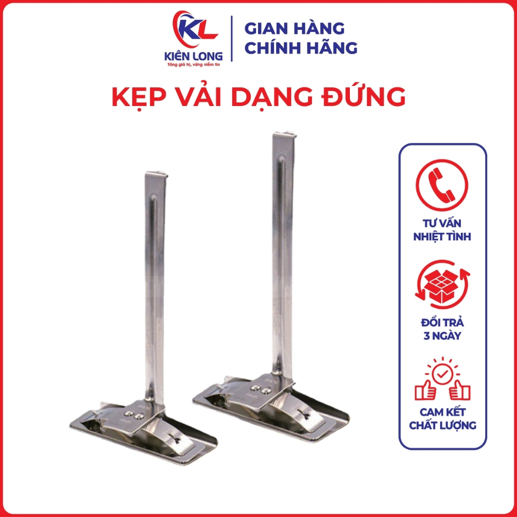 Kẹp Vải Dạng Đứng QYX – Size 6/8/10 Inch, Chính Hãng Nhập Khẩu, Phụ Kiện Ngành May