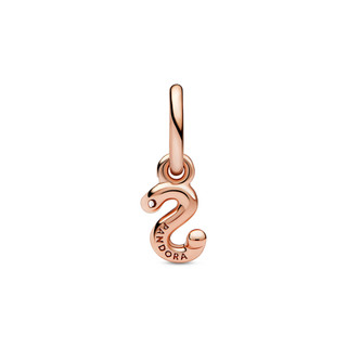 Charm Pandora Moments Mạ Vàng Hồng 14K Chữ S