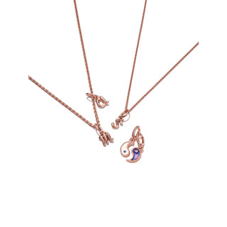 Charm Pandora Moments Mạ Vàng Hồng 14K Chữ S