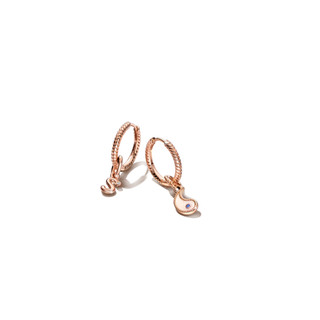 Charm Pandora Moments Mạ Vàng Hồng 14K Chữ S