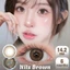0-6độ lens Cận Magister (2 chiếc) 14.2MM/14.5MM Buff Brown lens Smog Gray kính áp tròng 6 tháng lens