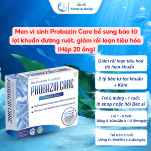 Men vi sinh Probazin Care bổ sung bào tử lợi khuẩn đường ruột, giảm rối loạn tiêu hóa (Hộp 20 ống)
