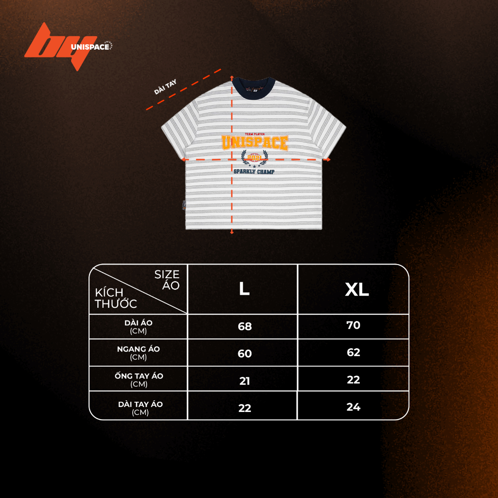 Áo thun local brand cotton sọc cá sấu cotton By UniSpace tay lỡ form rộng unisex oversize nam nữ Sparkly