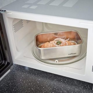 Hộp Inox Cao Cấp Cuitisan Bella Rectangle, nắp khóa 4 cạnh chắc chắn, an toàn trong lò vi sóng, không ám mùi GST HCM