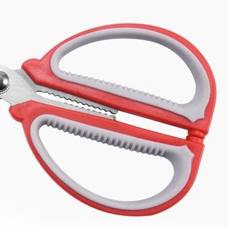 (COMBO 3) KÉO MÀU ĐỎ INOX ĐA NĂNG CÁN NHỰA - Dụng Cụ Nhà Bếp Cắt Thực Phẩm Cao Cấp Siêu Bền