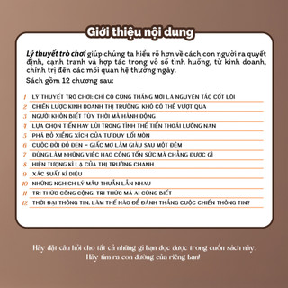 Sách - Lý thuyết trò chơi - Chân Lý Chỉ Dành Cho Kẻ Chiến Thắng - Tiên Phong Books