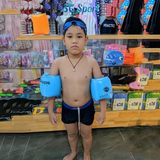 Phao tay tập bơi Roll-ups dùng cho bé và người lớn dưới 55Kg, Phao tay chất liệu PVC Cao Cấp dày dặn