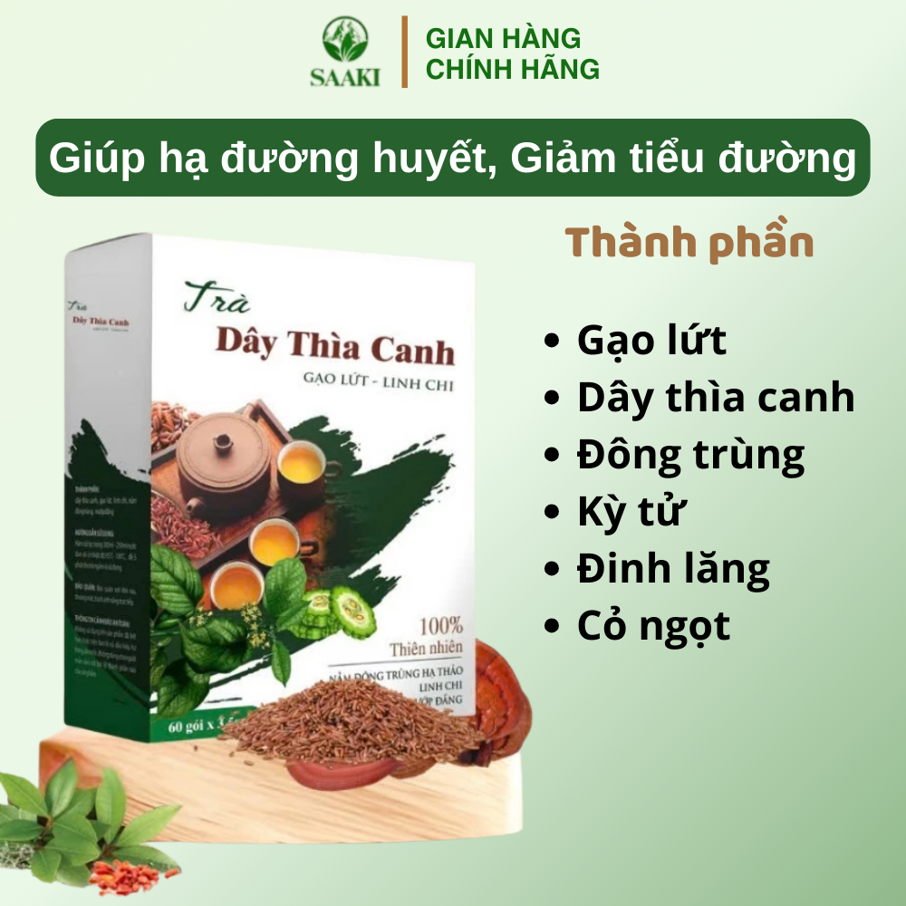 Trà Dây Thìa Canh - Hộp 60 Túi Lọc