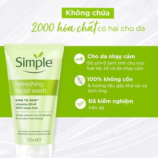 Facial Cleanser Simple Kind Skin – 150 ml