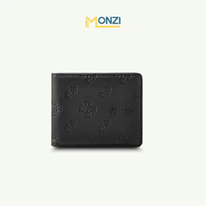 Ví Da PU Nam Nữ Monogram Signature Bóp Đựng Tiền Thẻ Nhiều Ngăn Chính Hãng | MONZI