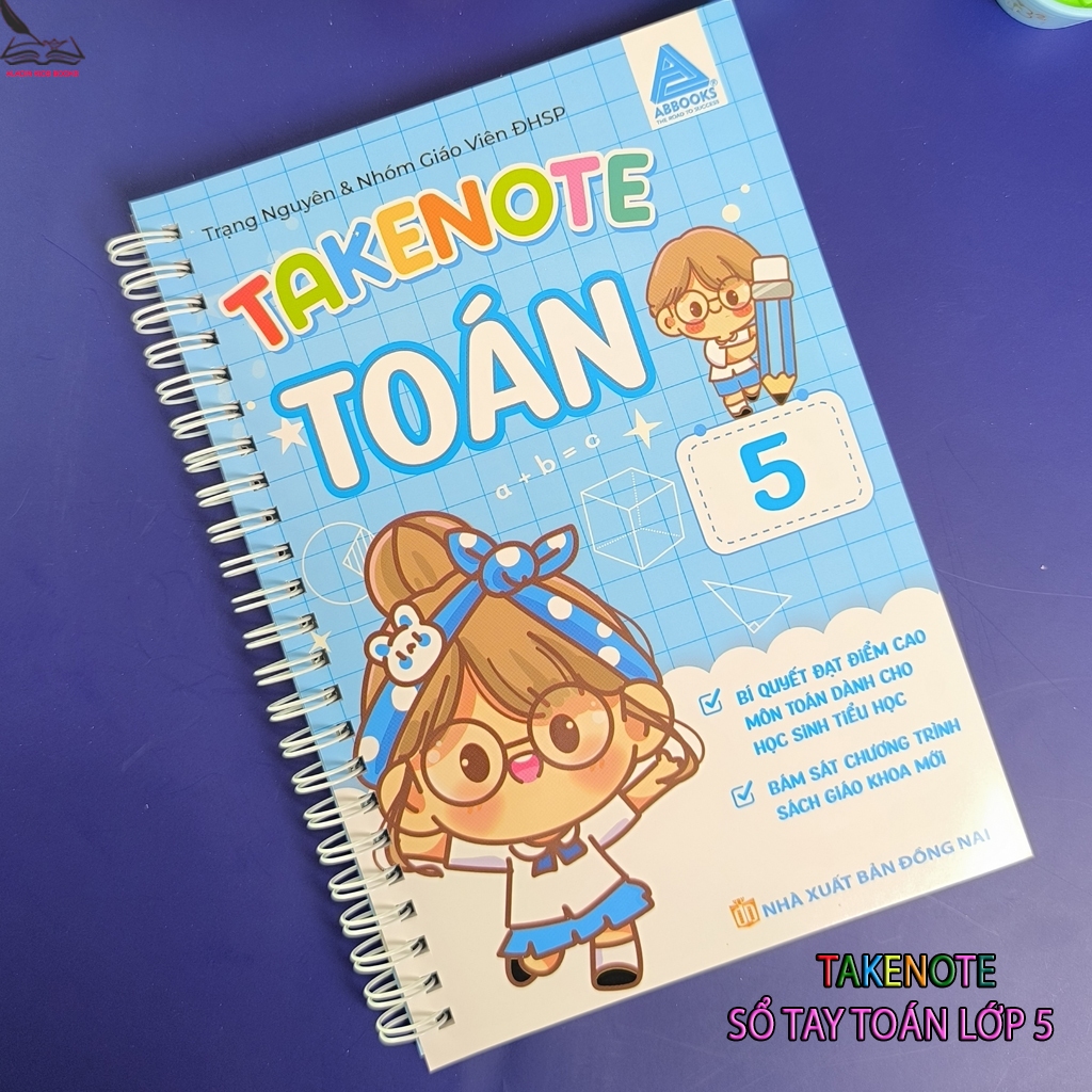 Sách - Take Note Toán Lớp 5 – Sổ Tay Thực Hành Bám Sát Chương Trình Môn Toán Tiểu Học