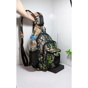 balo kết hợp đeo chéo đeo được 2 kiểu chính màu xanh