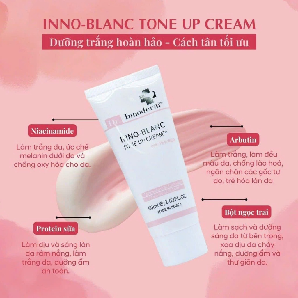 [Dr.Innoderm]_Kem Làm Trắng, Nám Inno_Blanc Tone Up Cream_Sản phẩm chính hãng_Xuất VAT 100%