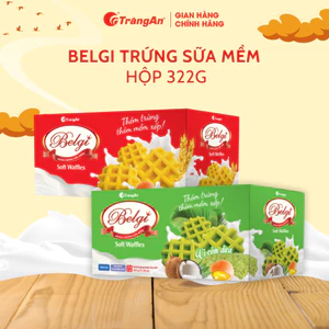 Bánh Belgi trứng sữa mềm các vị trọng lượng 322g (móp nhẹ)