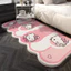 Thảm Chùi Chân Lông Cừu Hello Kitty 50*120cm, Thảm Dài Trải Sàn Phòng Ngủ Cashmere Mềm Mại
