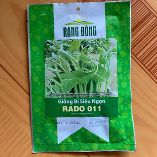 Hạt giống Bí Siêu Ngọn Rado 011 Gói 20g dễ trồng, nhanh thu hoạch, cây khoẻ, giàu dinh dưỡng