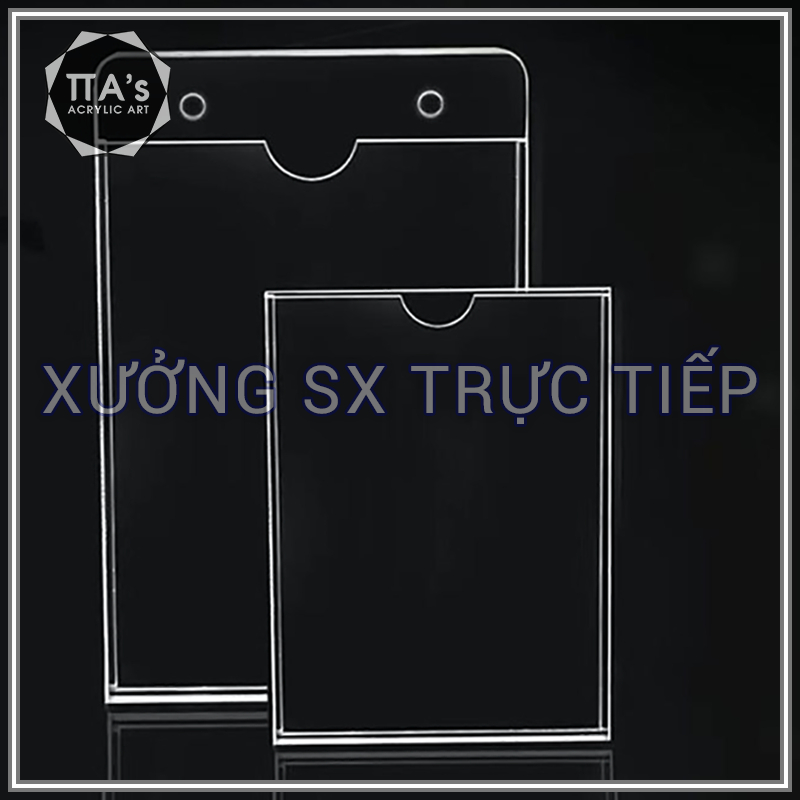 Kệ Checklist treo tường mica trong suốt, kệ cài giấy tờ tài liệu bảng ...