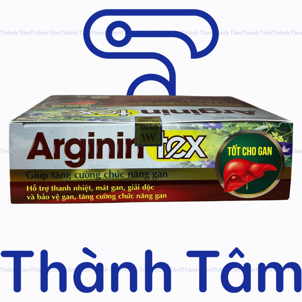 Viên uống ARGININ TEX ĐỎ hỗ trợ giải độc gan, thanh nhiệt, mát gan - Hộp 60 viên