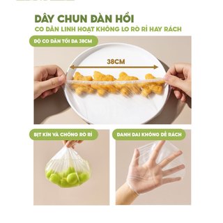 Màng bọc thực phẩm TOPGIA hộp 100 cái treo tường tiện lợi, chất liệu an toàn cho thực phẩm chun co dãn
