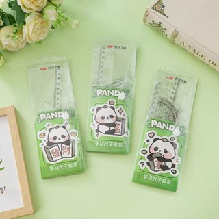 Bộ 4 thước kẻ hoạt hình dễ thương Bộ thước kẻ học sinh Thước tam giác thước đo góc Dụng cụ học tập.