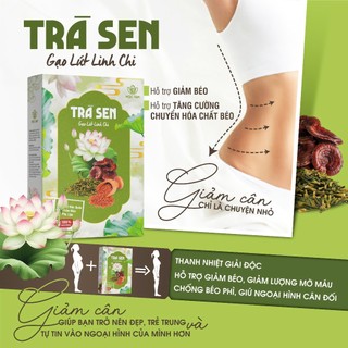Trà Sen Gạo Lứt Linh Chi Hỗ Trợ Giảm Cân Đốt Mỡ, Giảm Mỡ Máu và Huyết Áp, An Thần Ngủ Ngon