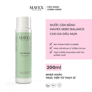 Nước cân bằng Mavex Sebo Balance cho da dầu mụn 200ML
