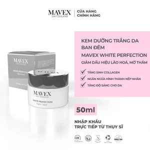 Kem dưỡng trắng da ban đêm Mavex White Perfection giảm dấu hiệu lão hoá, mờ thâm 50ML