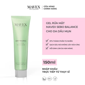 Gel Rửa Mặt Cho Da Dầu Mụn MAVEX Sebo Balance Giúp Điều Tiết Dầu Và Giảm Thâm Mụn 150ml